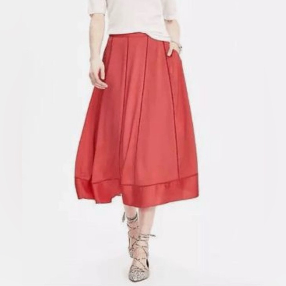 Pretty Banana Republic coral pink skirt 2